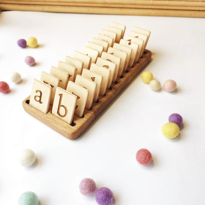 Abc spelling wooden board