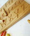 wooden alphabet tracing board